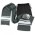 Commodore Scarf and Beanie with Pom Pom Set - Scarf: Dark Grey