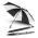 Hurricane Sport Umbrella - Black/White