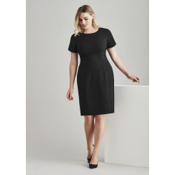 Womens Comfort Wool Stretch Short Sleeve Shift Dress - 34012