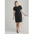 Womens Comfort Wool Stretch Short Sleeve Shift Dress - 34012
