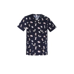 Mens Printed Best Friends Scrub Top - CST147MS