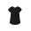 Womens Kayla V-Neck Pleat Blouse - RB967LS - Black