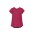 Womens Kayla V-Neck Pleat Blouse - RB967LS - Raspberry