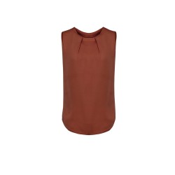Womens Estelle Sleeveless Pleat Detail Blouse - RB973LN