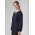 Womens Ruche Long Sleeve Blouse - RU568LL - Navy