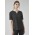 Womens Ruche Short Sleeve Blouse - RU568LS - Black
