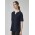 Womens Ruche Short Sleeve Blouse - RU568LS - Navy