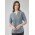 Womens Ruche Short Sleeve Blouse - RU568LS - Powder Blue