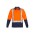 Mens Hi Vis Spliced Long Sleeve Polo - Shoulder Taped - ZH234 - Orange/Navy