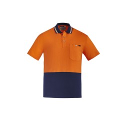 Mens Hi Vis Cotton Short Sleeve Polo - ZH435