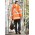 Mens TTMC-W23 X Back 4 In 1 Waterproof Jacket - ZJ616 - Orange/Navy