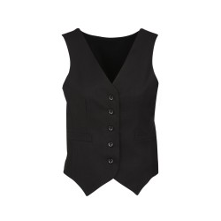 Womens Peaked Vest with Knitted Back - 50111
