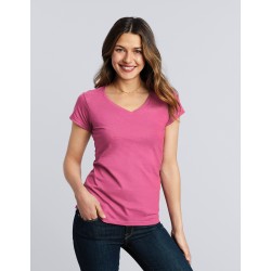 64V00L Gildan Softstyle Ladies V-Neck T-Shirt