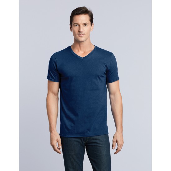 64V00 Mens Ring Spun V-Neck T-Shirt from Challenge Marketing NZ