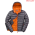 R194M Result Adult Snowbird Unisex Puffer Jacket - Grey/Orange